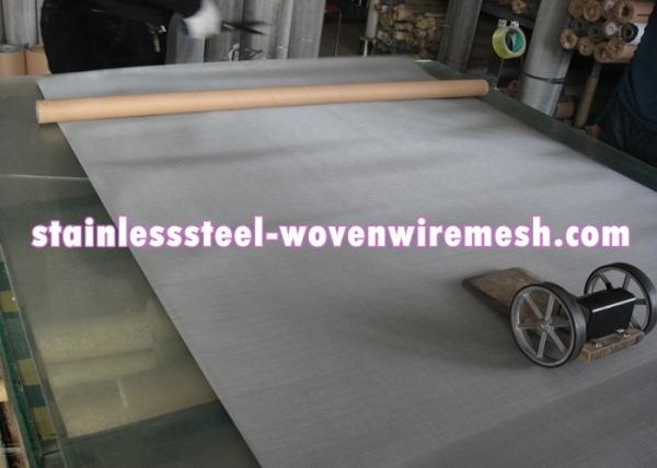 High Toughness Stainless Steel Woven Wire Mesh Roll Width 1 - 1.6m Abrasion Resistance