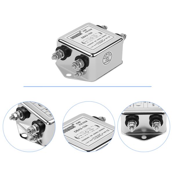 DBA3 Болт однофазный источник питания Шумный фильтр AC 220VAC 40a
