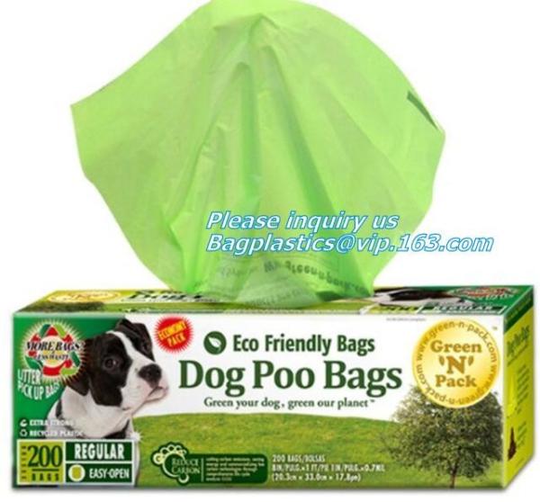 Compostable Dog Poop Bag/ Pet Waste Bags, Leak Proof Dog Waste Poop Bags, Environment Friendly Compostable Dog Pet Po