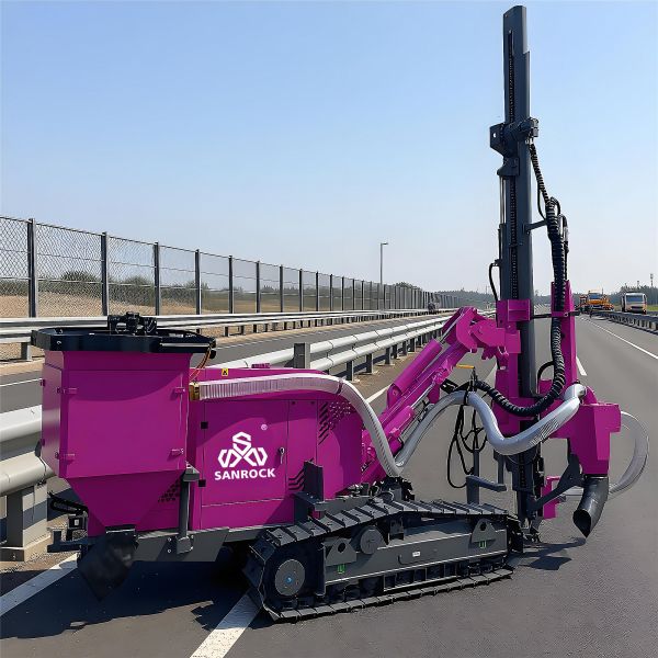 Anchor Piling Rig FIexible Angle Adjustment Hydraulic Drilling Rig Photovoltaic Pile Driver Machine