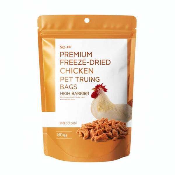 Premium Freeze-Dried Chicken Pet Treat Packaging Bag High Barrier Plastic Composite Bags