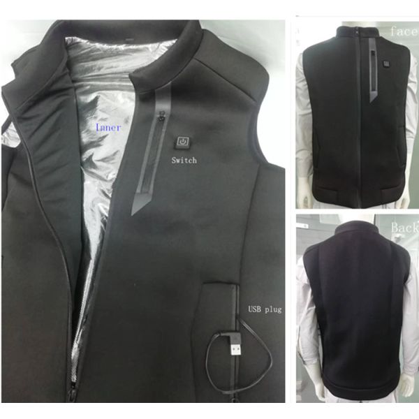 Men And Women Rechargeable Heated Vest Battery Heated Vest unisex Anti Shrink