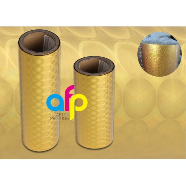 Glossy / Matte Opaque Laser Holographic Film Roll For Paper Bag Metallic Colors