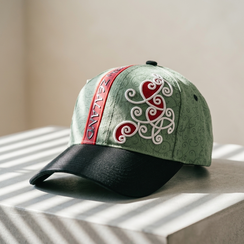 Chain Stitch Embroidery Baseball Cap Looping Thread Vintage Handcrafted Logo Design Cap