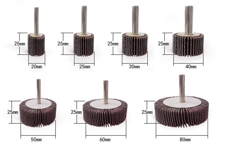 Aluminum Oxide Sanding Flap Wheels for Drill Shank Mounted Custom Size Grit OBM Supported Abrasive Grinding Tool