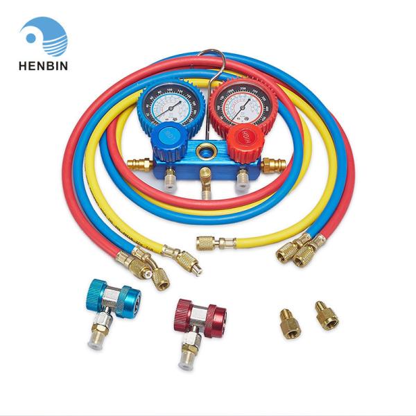 68mm Dia Refrigeration Manifold Gauge R502 0-800psi Ac Gauge Set