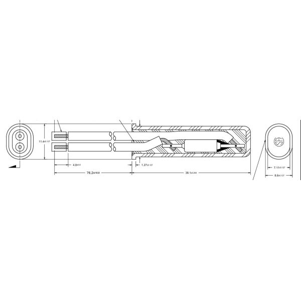 77C Non-resettable Thermal Fuse 10A 250V AC for Refrigerators and Freezers Overheating Protection