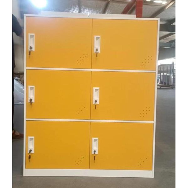 Office School Furniture Steel Storage Locker 4/6/9 Doors Metal Wardrobe