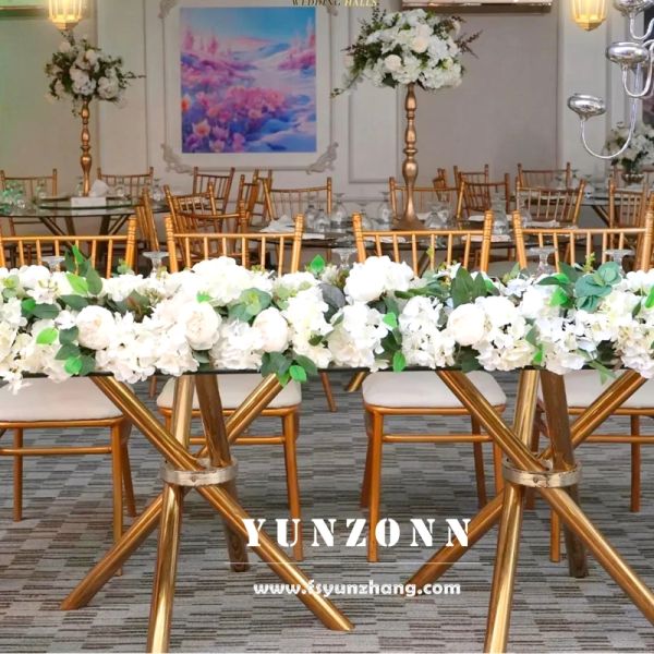 Multiple Shape Selection Circle Rectangle Ellipse Serpentine Stainless Steel Dining Table Base Wedding Tables for Sale