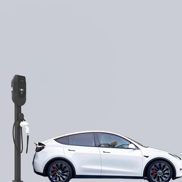 Adjustable Charging Point 7kW DC  Floor Mounted EV Charger CE