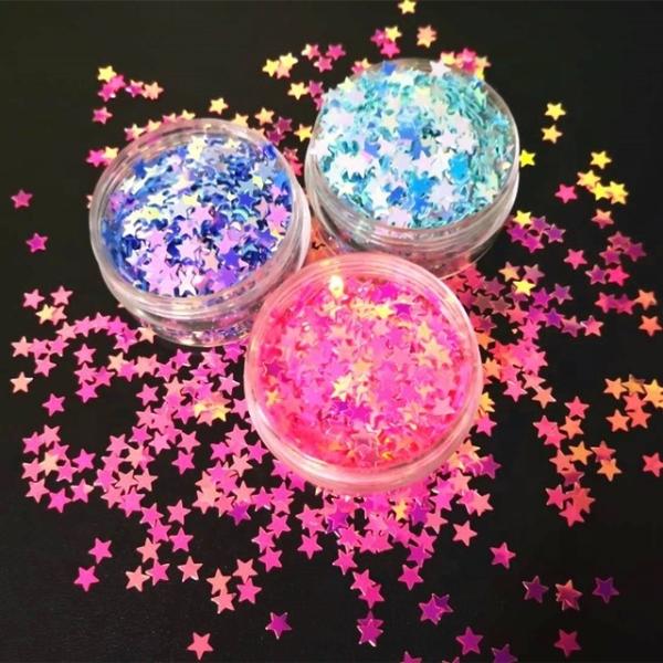 1kg Magic Star Sequins Glitter Polyester Ideal for Ramadan Graduation School Valentine's Day Diwali Father's Day Decorations