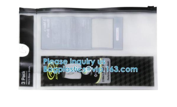 biodegradable Cloth Underwear Hanger Packaging Bag With Snap Button, Eco-Friendly Hook Garment Bag