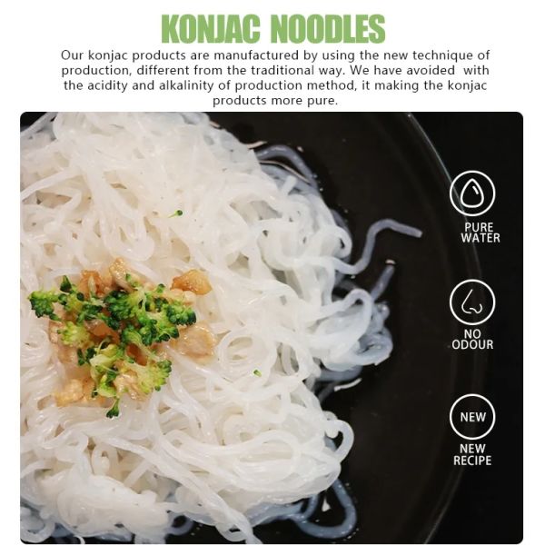 No Odour Shirataki Pasta Spaghetti Organic Konnyaku Konjak Noodle