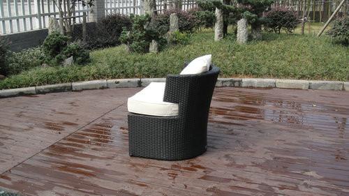 All Weather UV Proof Outdoor Rattan Sofa For Cafe / Beach / Park