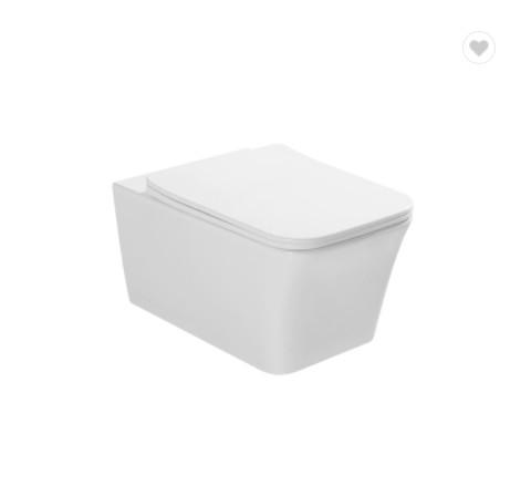 White Wall Mounted Sanitary Ware One Piece Toilet For Small Bathroom