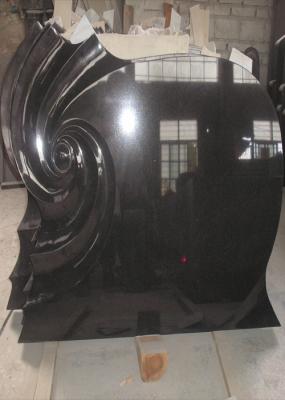 Monument Tombstone Granite Memorial Stones 3.04 G / Cm³ Density Black Russian Style