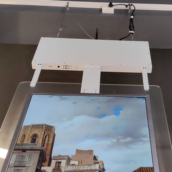 55 Inch LCD TV Hanging Advertising Digital Signage Double Sided