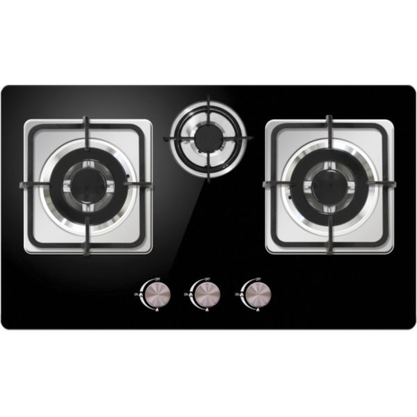 O Hob do fogão de gás do controle do botão, enegrece construído no Hob do gás com alta segurança