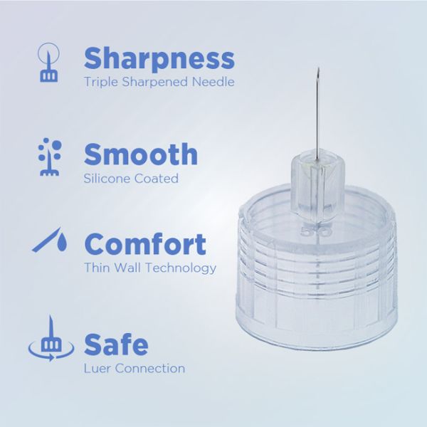 Иглы ручки инсулина саммита медицинские (31G 6mm) 100 частей