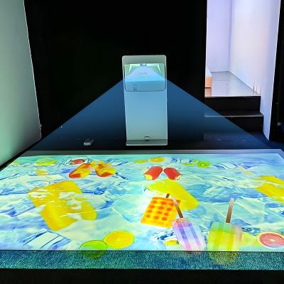 Système de projection interactif mobile pour le parc d'attractions en plein air