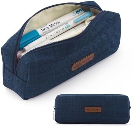 ANGOOBABY Маленький карандашовый чемодан Студенческий карандаш Сумка Монета Сумка Косметическая Сумка Офисная канцелярская Организатор для подростковой школы