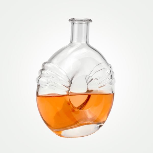 500ml 700ml Clear Glass Bottle With Stopper Cork For BRANDY Acceptable OEM/ODM Unique