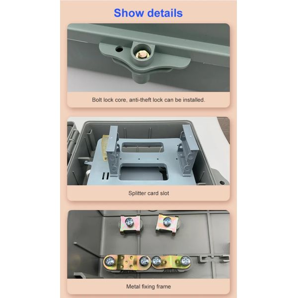 64 Ядро волоконно-оптическая распределительная коробка для сети 3G Внешний водонепроницаемый IP65 Сеть 3G