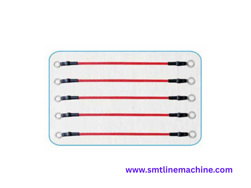 SA-8050B Fully automatic double head crimping heat shrink tubing machine