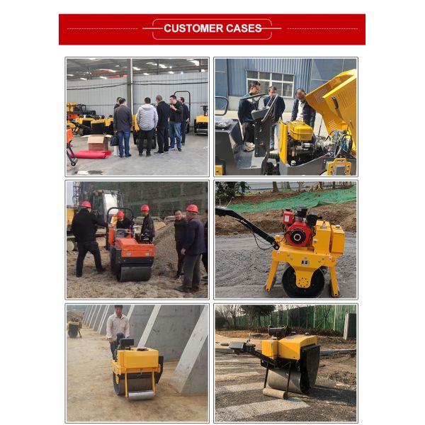Braking System Disc Air Cap Oil Brake Single Drum Vibration Rollers 5ton Road Rollers