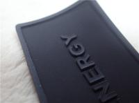 L'habillement fait sur commande brillant du noir TPU raccorde la résistance à l'usure de la taille 3*4.5cm