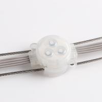 RGB LED Point Light 1W Epistar Chip 30mm RGB LED Point Light Impermeável IP67 exterior com corpo de PC