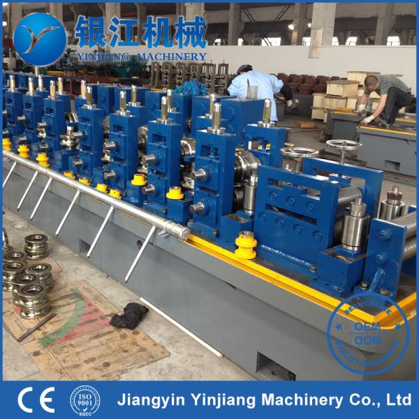 HF PLC Steel Tube Making Machine Straight Seam Pipe Manufacturing
