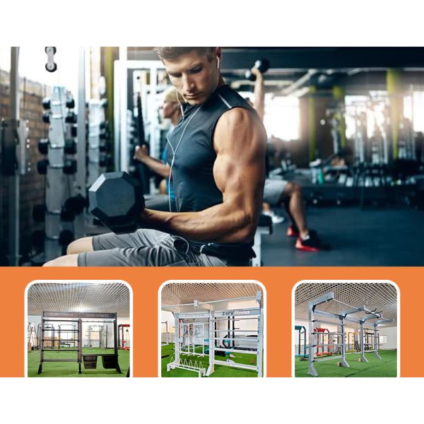 Rack Squat Bench Holder Power Rack Gym com certificação RoHS e 2 camadas de pintura