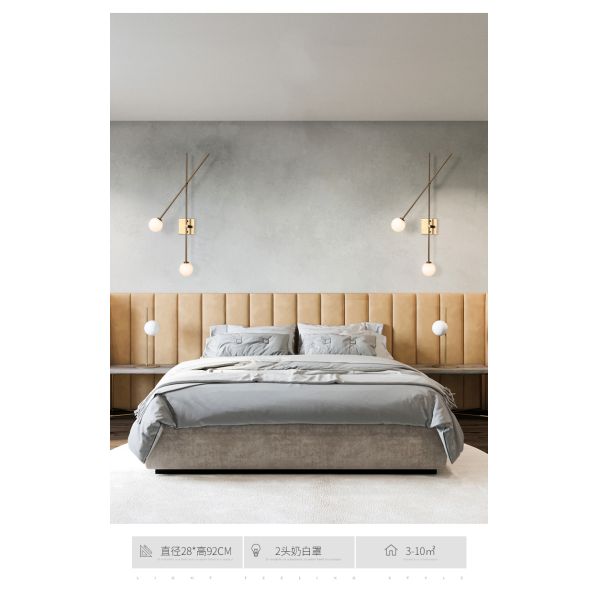 Nordic wall lamp post modern swing arm lamp lamp glass Ball Exclusive Tempo Wall Sconce(WH-OR-220)