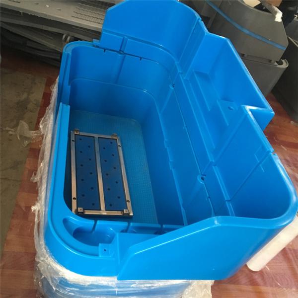 Plastic Bathtub Mould For Blue Color Small Pet Bath With Floor Shift Double Wall