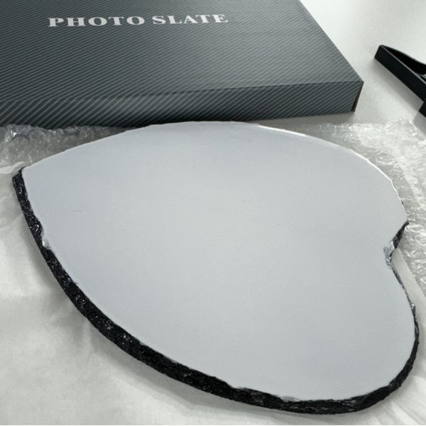 In Stock, 20x25cm Heart Shape Sublimation Rock Slate Custom Printing and Personalized Gifts, Glossy&Matte Finish Available
