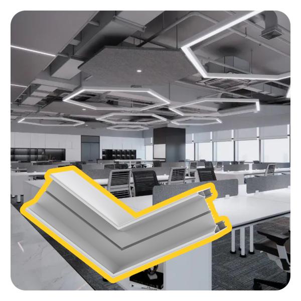 Seamless Linking LED Linear Light with UGR