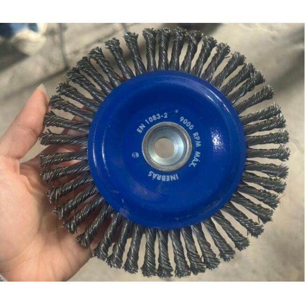 7 Inch OD Stringer Bead Knot Wire Wheel Brushes for Weld Cleaning