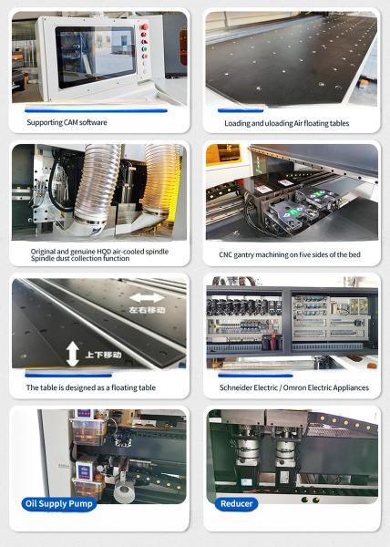 Multi Functional Six Sides CNC Foam Cutting Router With Taiwan LNC Control System