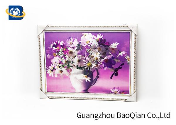 Decoração Lenticular da arte da parede da decoração da casa da pintura do cartaz das imagens do teste padrão de flores 3D