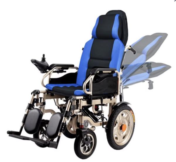 Collapsible Electric Lightweight Folding Wheelchair For Disabled 125x75
