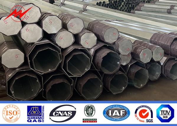 60FT pólo de energia elétrica com material Q235 e Q345 de alta resistência para iluminação de rua