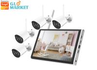 Câmera 1080P do jogo 4CH de Glomarket Smart Tuya Wifi NVR 10,1 jogo do LCD NVR da polegada