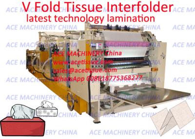 China Automatic Drawing Type Facial Paper Tissue Converting Machine With Gluing Lamination Unit