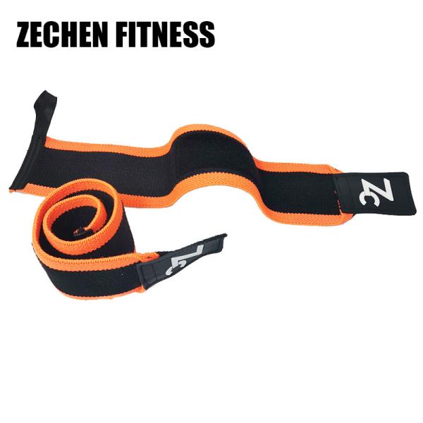 Cotton Black Elastic Wrist Straps 45cm Gym Wrist Support Wraps Weight Lifting Fitness