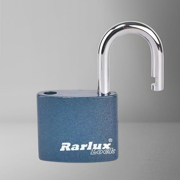 Rarlux 38-75mm Padlock Iron Body Best Padlock Blue Plastic Painted Surface Iron Padlock with Brass Keys or Iron Keys