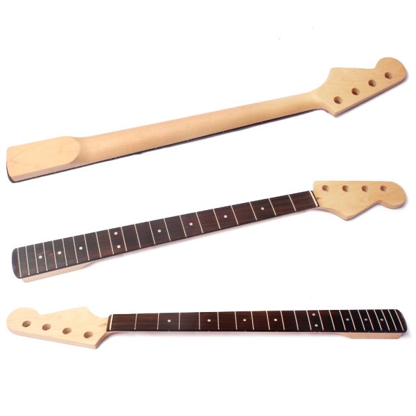 Кленовое дерево 5 струнный электрический бас гитара шея Fingerboard 21 Frets Headstock регулировка
