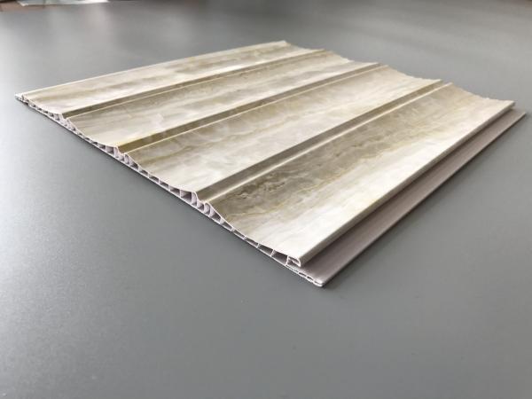 Marble Design Waterproof Wood Paneling For Bathrooms Four Wave Three Groove