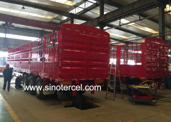 3 Axles Semi Truck And Trailer 50T Semi Trailer Transport