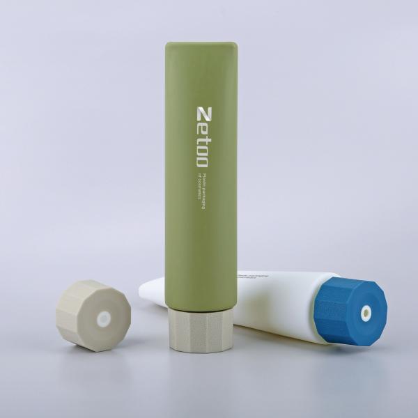 Green / White Plastic Cosmetic Bottle 120ml Bottles For Skin Care Products
